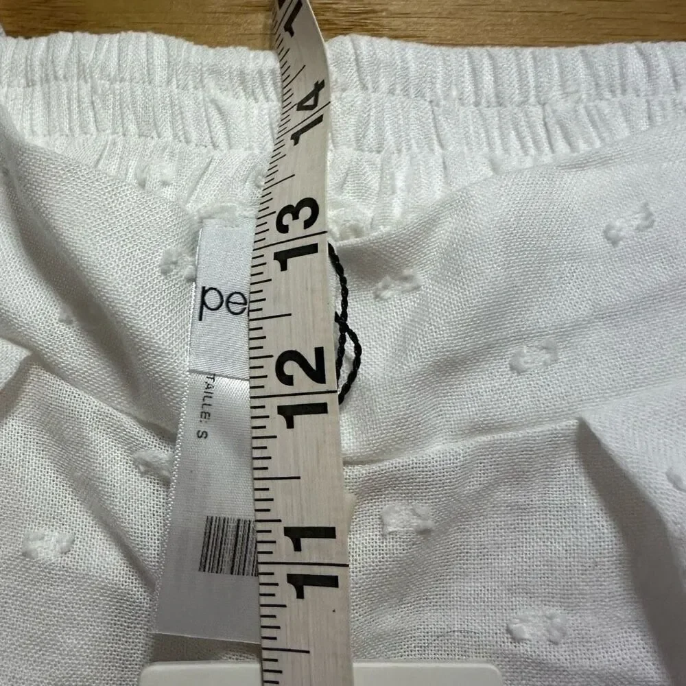 NWT anthropologie Peixoto Quinn’s white pants small